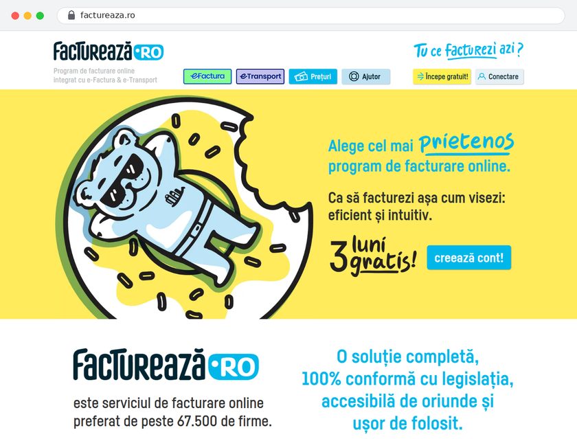 factureaza.ro — online invoicing application by Cubus Arts